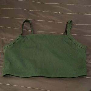 Forest green bralette